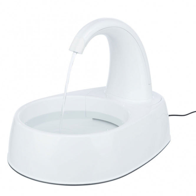 Trixie Trinkbrunnen Curved Stream – 2,5 L Wasserspender für Katzen & Hunde