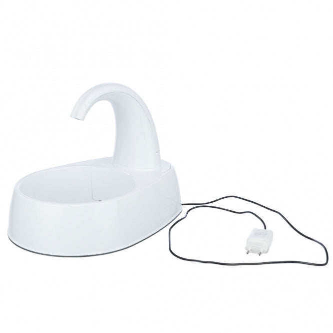 Trixie Trinkbrunnen Curved Stream – 2,5 L Wasserspender für Katzen & Hunde