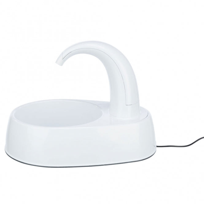 Trixie Trinkbrunnen Curved Stream – 2,5 L Wasserspender für Katzen & Hunde