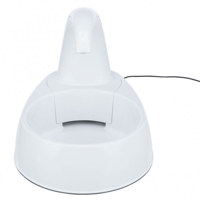 Trixie Trinkbrunnen Curved Stream – 2,5 L Wasserspender für Katzen & Hunde