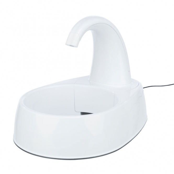 Trixie Trinkbrunnen Curved Stream – 2,5 L Wasserspender für Katzen & Hunde