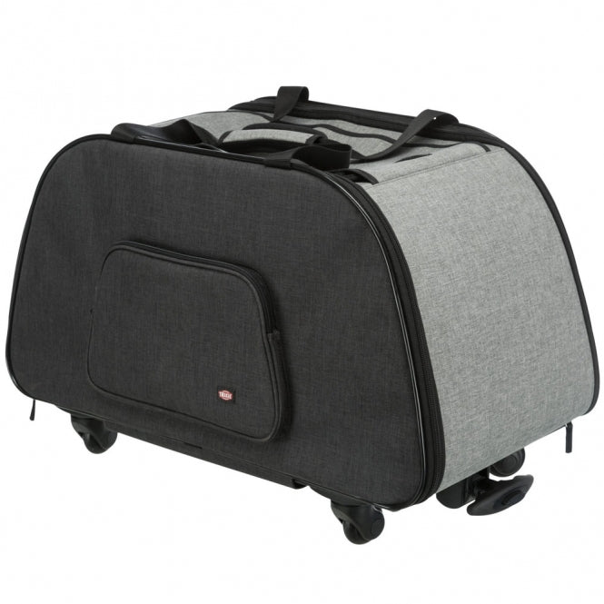 Trixie Trolley mit abnehmbarem Fahrwerk – Reise-Transporttasche für Hunde & Katzen | bis 21 kg