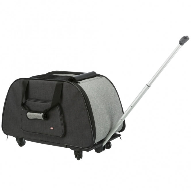 Trixie Trolley mit abnehmbarem Fahrwerk – Reise-Transporttasche für Hunde & Katzen | bis 21 kg