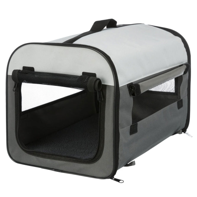 Trixie Hundebox Basic – Faltbare Transportbox für Hunde | 50 x 50 x 60 cm