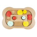 Duvoplus Slide 'n' Snack Puzzle Knochen – Intelligenzspiel für Welpen, Katzen & kleine Hunde