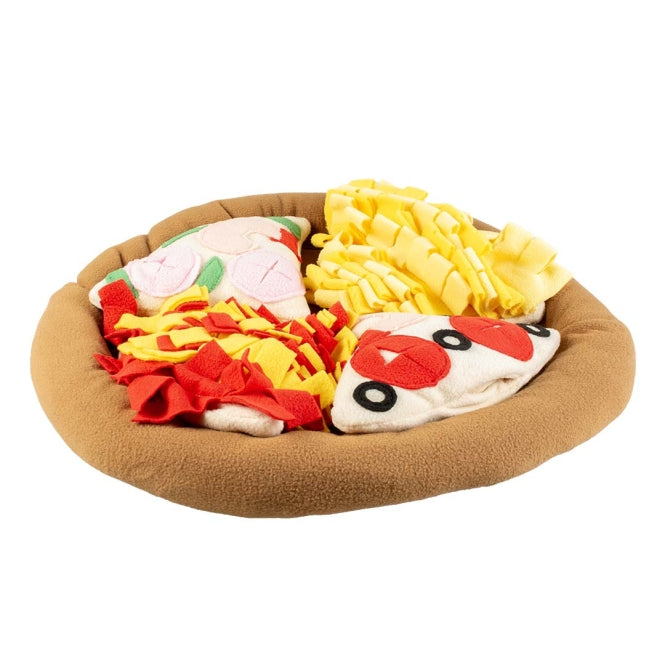 Duvoplus Schnüffelmatte Pizza – Nasenarbeit & Slow Feeding für Hunde & Katzen