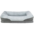 Trixie Vital Bett Lino Soft – Orthopädisches Hundebett grau/hellgrau 70 × 55 cm