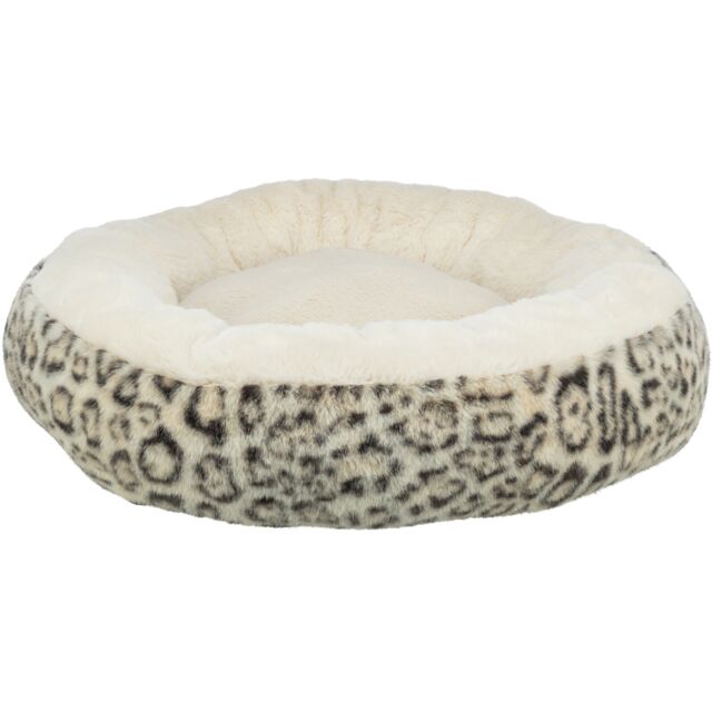 Trixie Bett Leo – Kuscheliges Rundbett für Hunde & Katzen in Creme Ø 50 cm