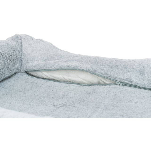 Trixie Vital Bett Lino Soft – Orthopädisches Hundebett grau/hellgrau 70 × 55 cm