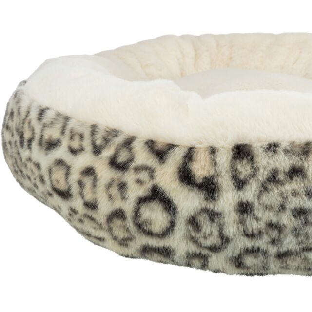 Trixie Bett Leo – Kuscheliges Rundbett für Hunde & Katzen in Creme Ø 50 cm