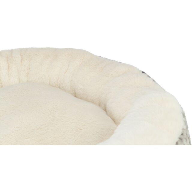 Trixie Bett Leo – Kuscheliges Rundbett für Hunde & Katzen in Creme Ø 50 cm
